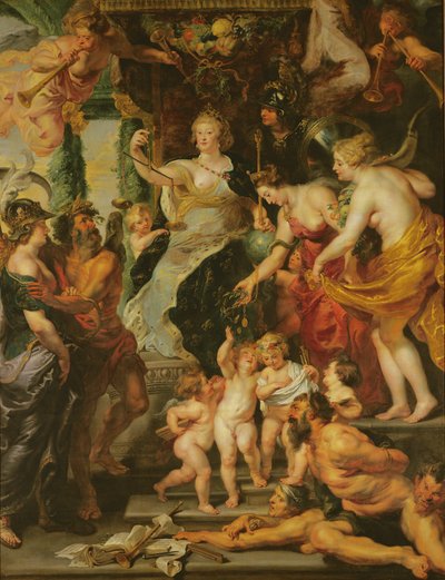 La Felicità della Reggenza, 1621-25 da Peter Paul Rubens